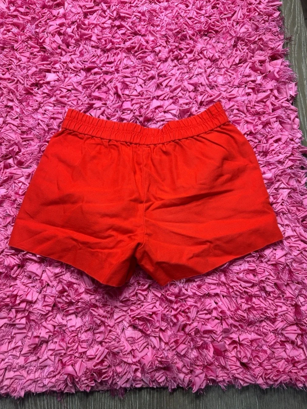 J. Crew Bright Red Elastic-Waist Athletic Shorts